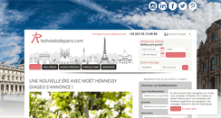 Desktop Screenshot of leshotelsdeparis.com